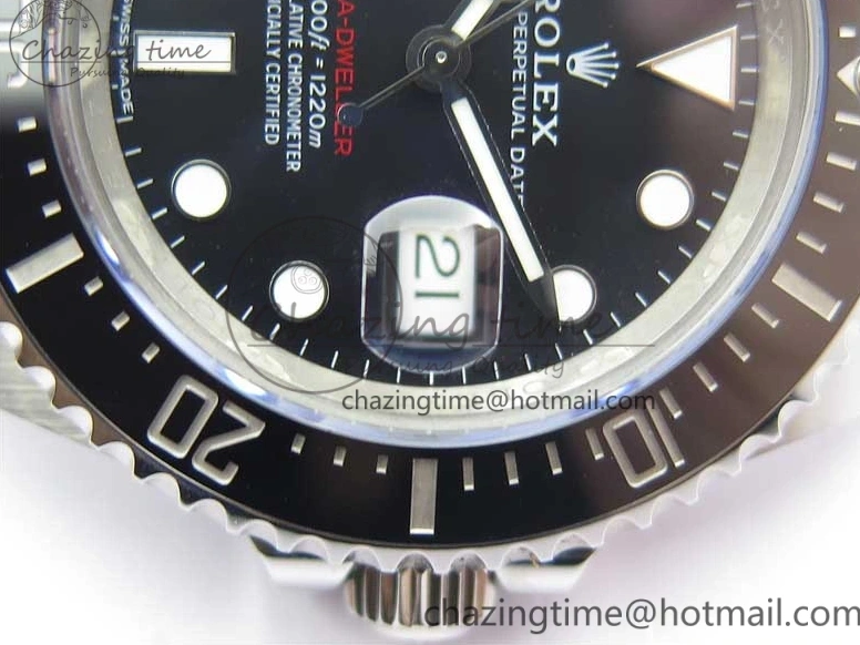 MiroTime 0130 Upgraded Sea-Dweller 2017 Baselworld 126600 Noob 1:1 Best Edition 904L Steel Black Dial on SS Bracelet A3235 Clone V 3209